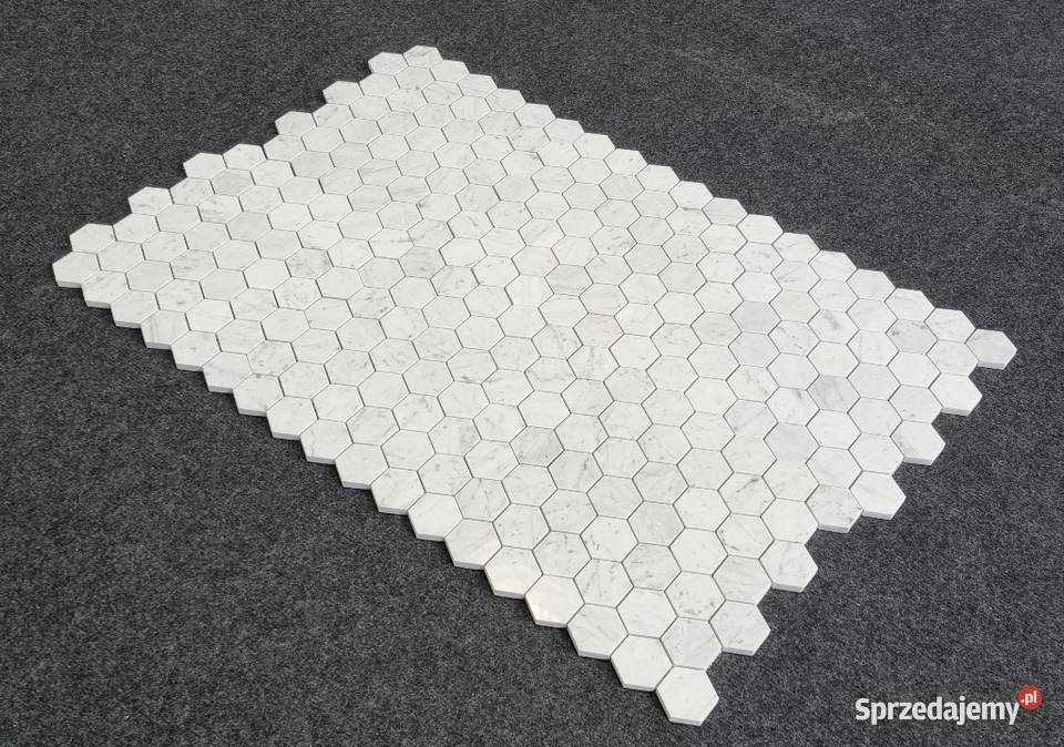MOZAIKA MARMUROWA BIANCO CARRARA HEXAGON Bielawa sprzedam