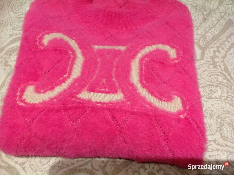 Milutki Sweter Różowy Damski S Nowy