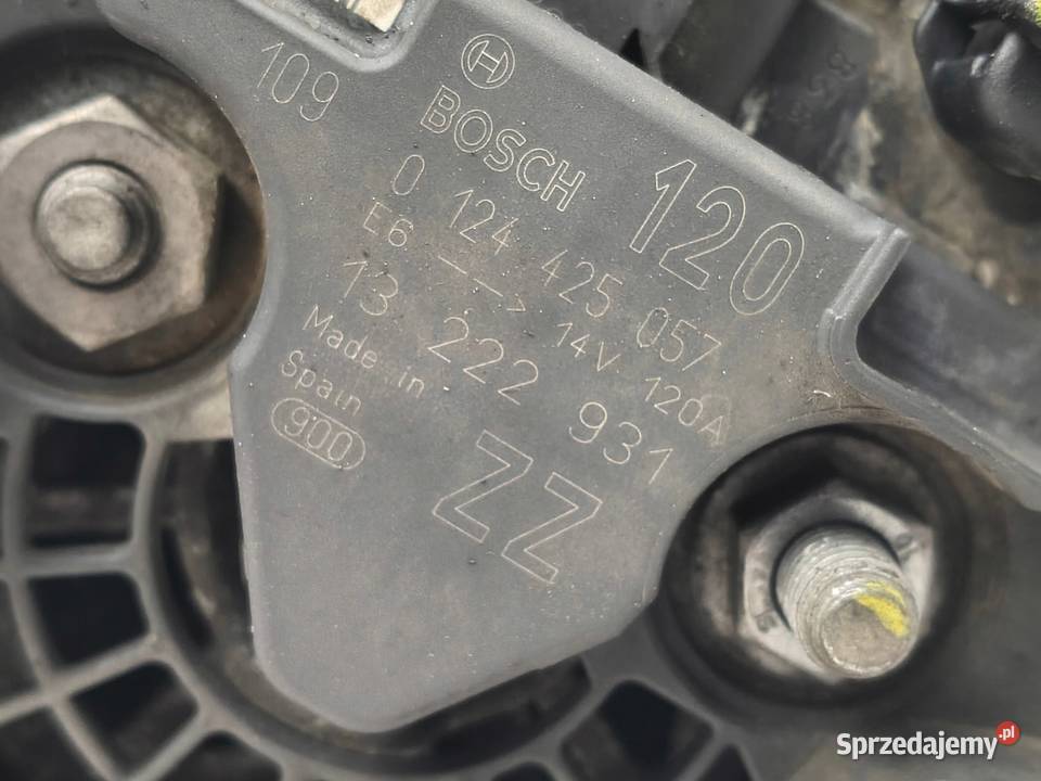 ALTERNATOR Opel Corsa D 12 16V Bosch 0124425057 Chełm sprzedam