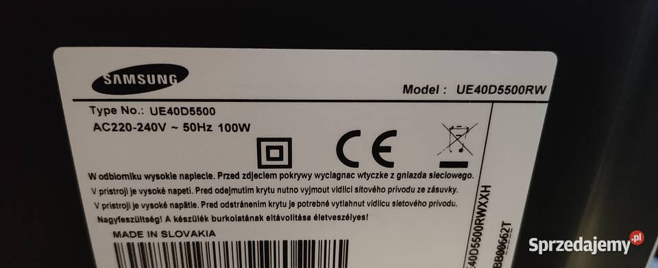 Stary telewizor Samsung