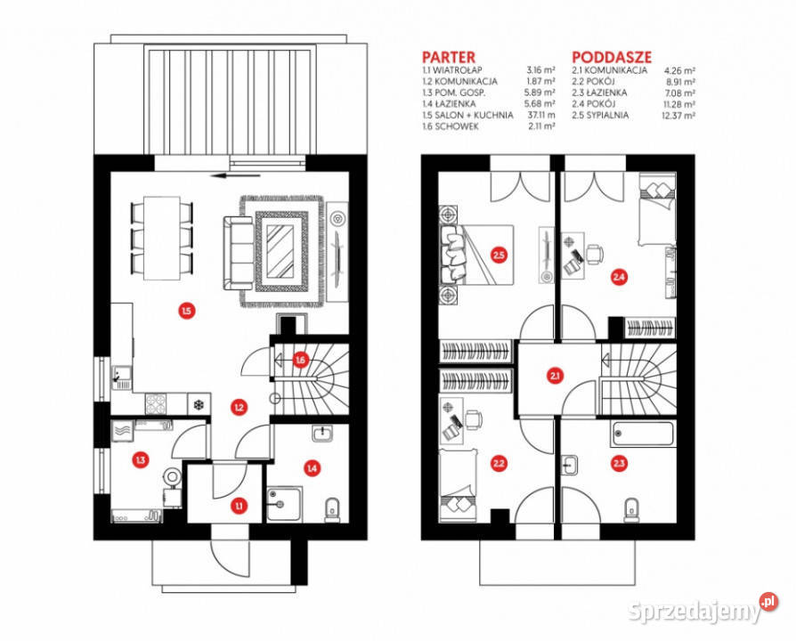DOM 100M2 4 POKOJE W MIESZKANIA w MYŚLENICACH Myślenice sprzedam