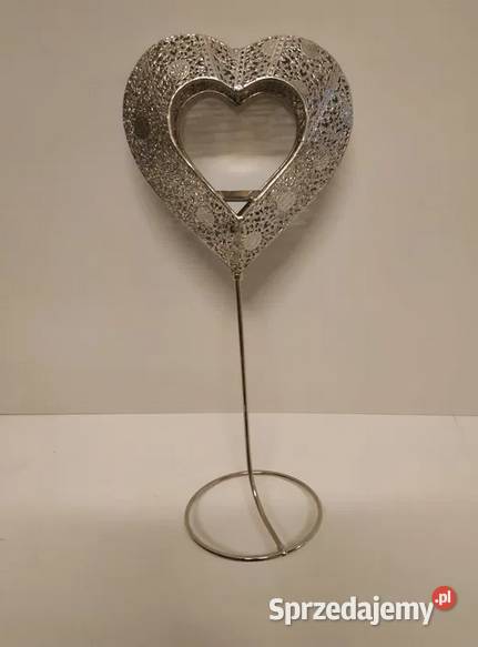 ŚWIECZNIK SERCE ozdoba serduszko walentynki sprzedam