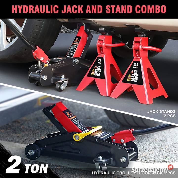 Zestaw hydraulicznych podnośników samochodowych Jadowniki
