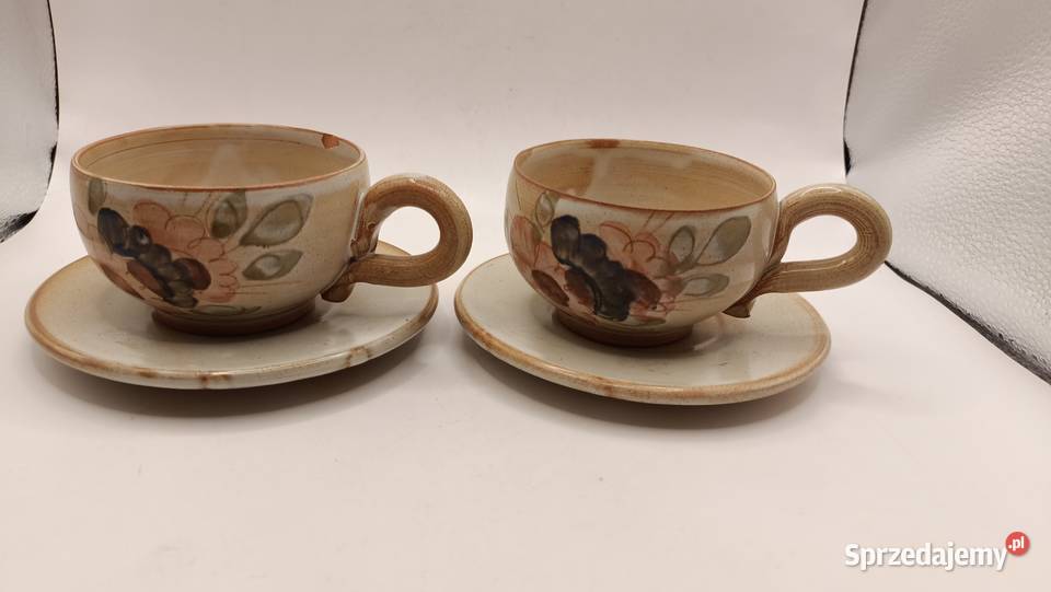 Filiżanka ze spodkiem dwa razy rustykalny styl Zamość sprzedam