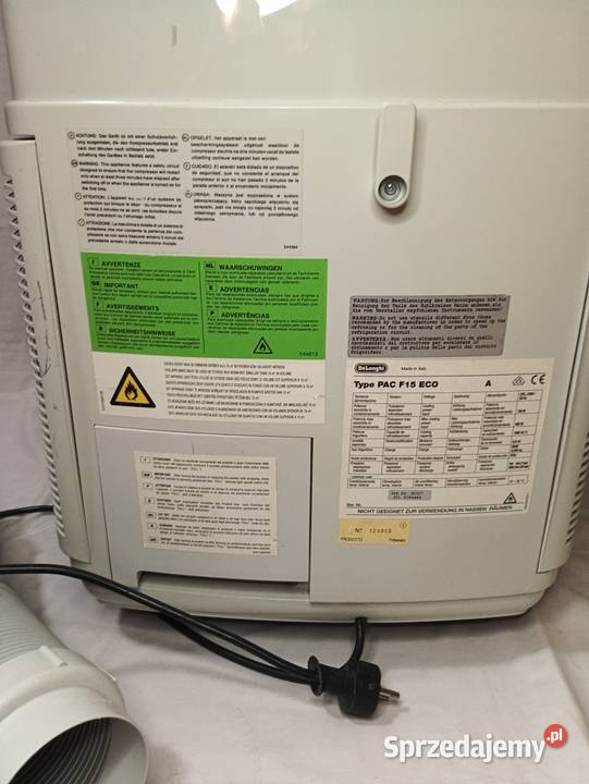 Klimatyzacja klimatyzator DeLonghi PAC F15 eco Trzcianka sprzedam