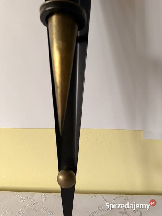 Świeczniki Ścienne Kinkiety Art Deco Vintage czarny