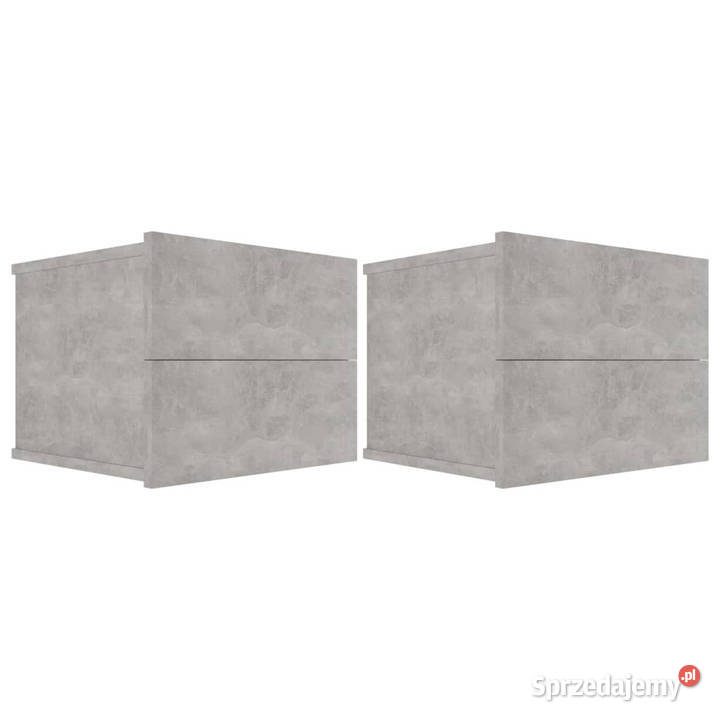 Szafki nocne 2 szarość betonu 40x30x30 WM801062 Nocne