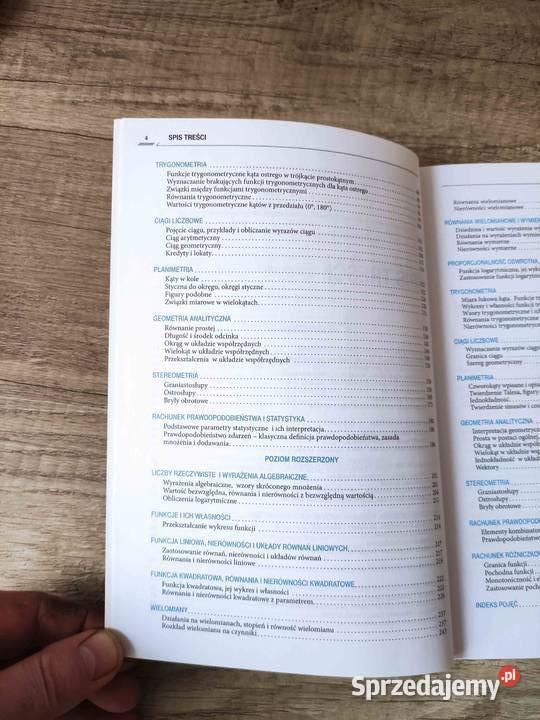 Repetytorium maturzysty Matematyka podstawowy i matematyka sprzedam