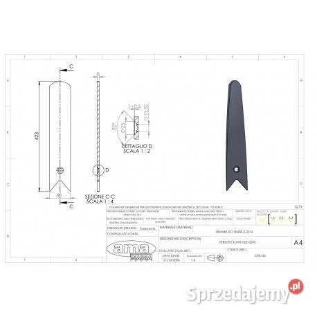 Osłona grządzieli KUHN lewa H2212690 CP8134 Kamionna