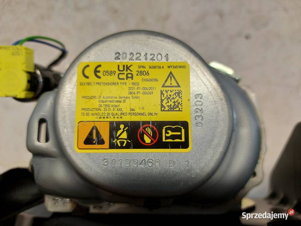 Ford Ranger VI 6 2024r PAS BEZPIECZEŃSTWA LEWY