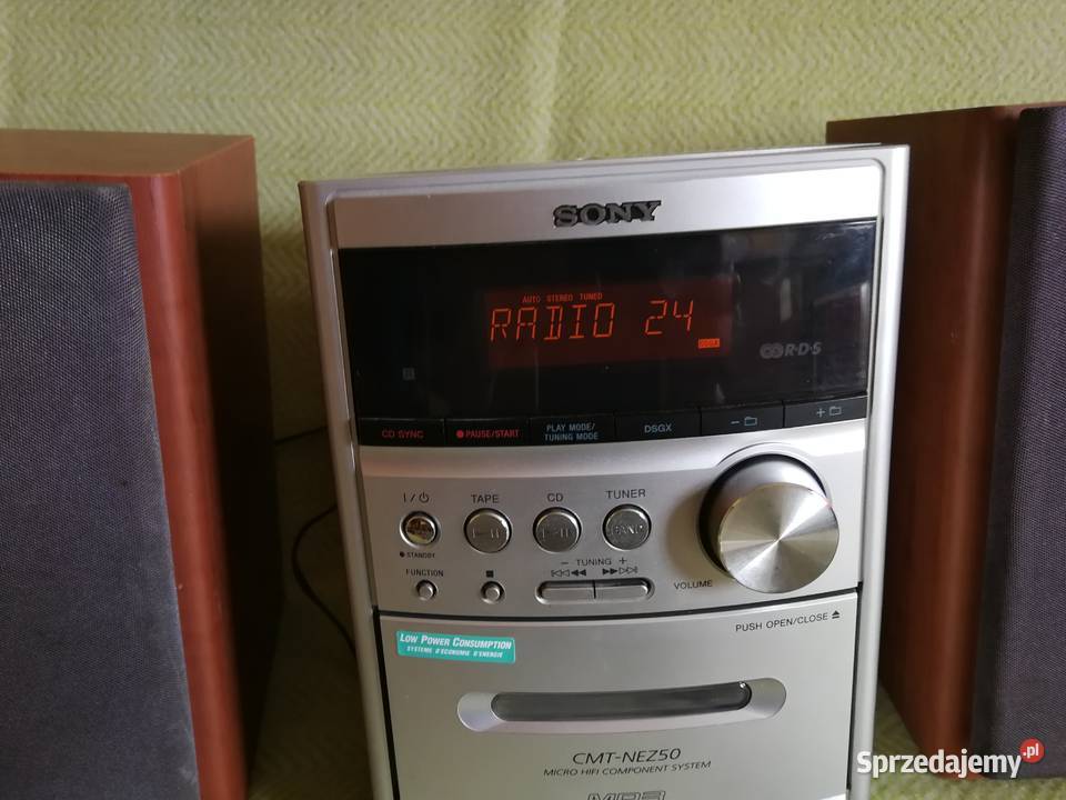 Miniwieża Sony CMTNEZ50 z głośnikami 100 Sprawna Wieże i miniwieże Szczecin