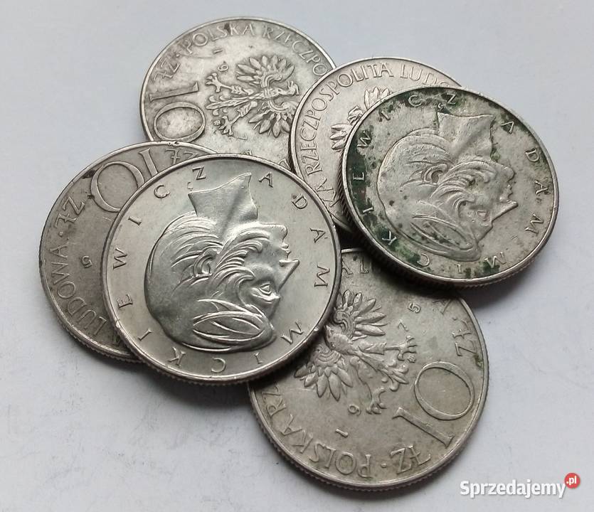 POLSKA10 CuNiADAM MICKIEWICZ6 SZTUK sprzedam