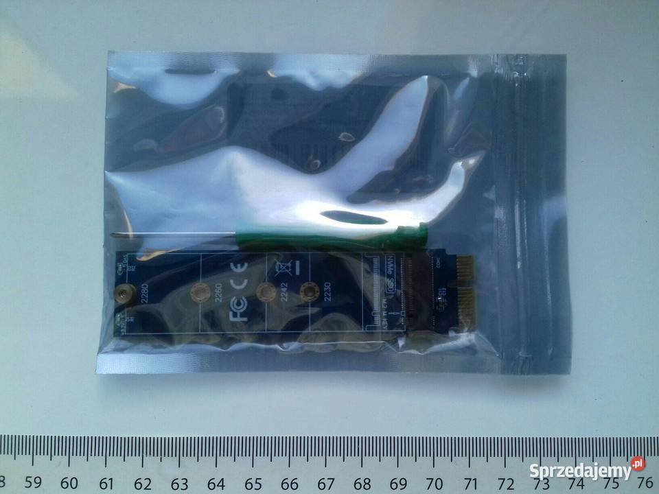 Adapter dysku M2 PCIE NVME do złącza PCIE x1 na kujawsko-pomorskie Bydgoszcz