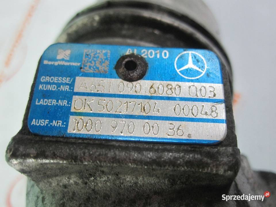 SPRINTER W906 22 CDI 651955 651957 163 rura Kielce