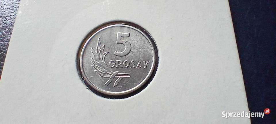Stare monety 5 groszy 1968 Polska PRL mennicza Lesko