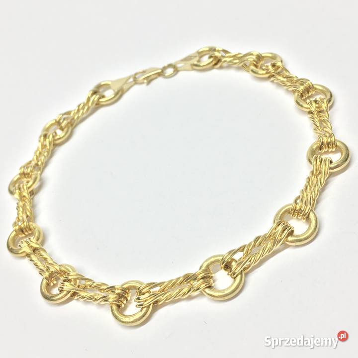Złota BRANSOLETKA damska 750 18K cudownie Warszawa