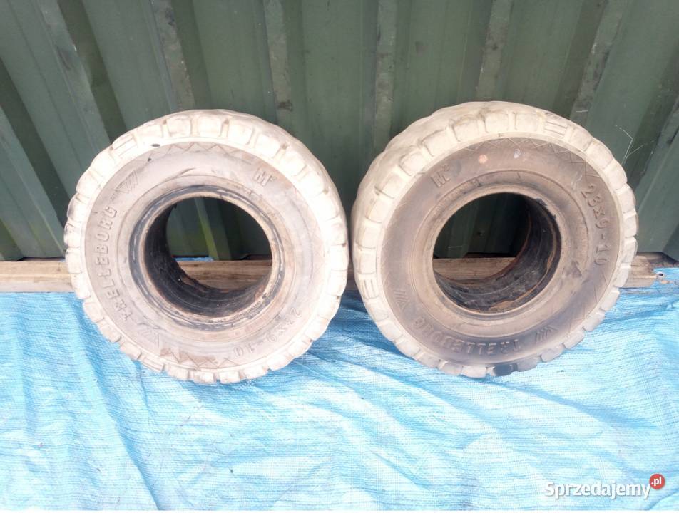 OPONY TRELLEBORG 23 x 9 R 10 M2 23x9 PEŁNE PARA nieuszkodzony Rolnictwo lubuskie Szprotawa
