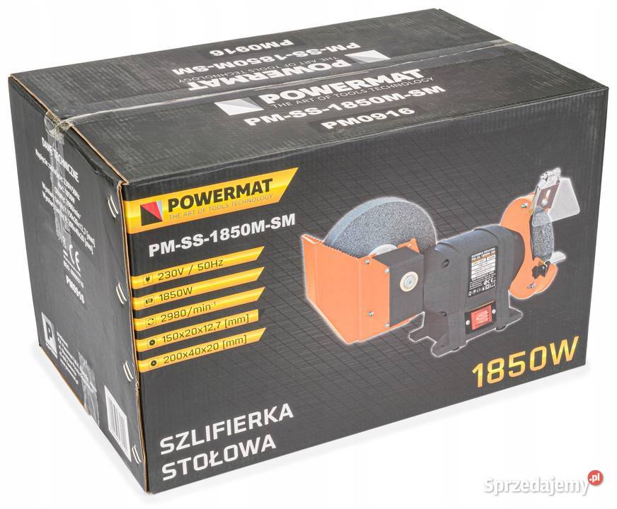 SZLIFIERKA STOŁOWA 1850W 2x KAMIEŃ NA SUCHO Elektryczne Katowice sprzedam