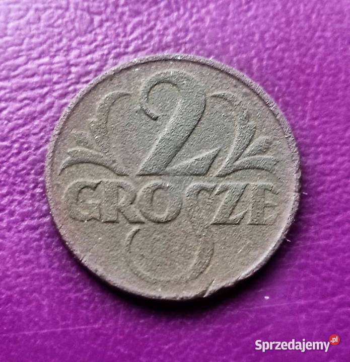 Moneta przedwojenna Sanacja II RP 2 grosze 1923 mazowieckie Pruszków