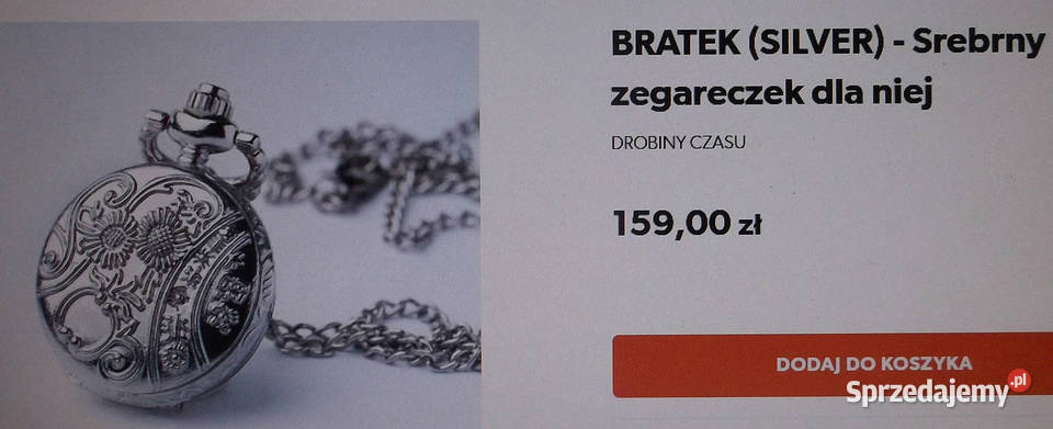 zegarek na łańcuszku medalion firma Drobiny Suwałki