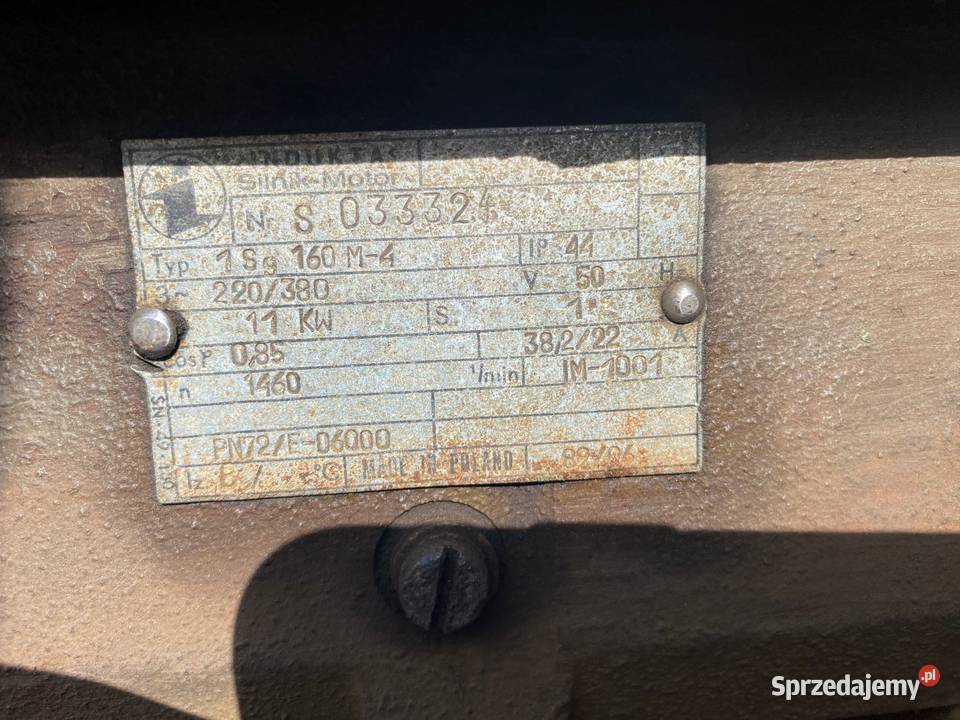 Wentylator promieniowy silnik 11kw 385 lubuskie Nowa Sól sprzedam