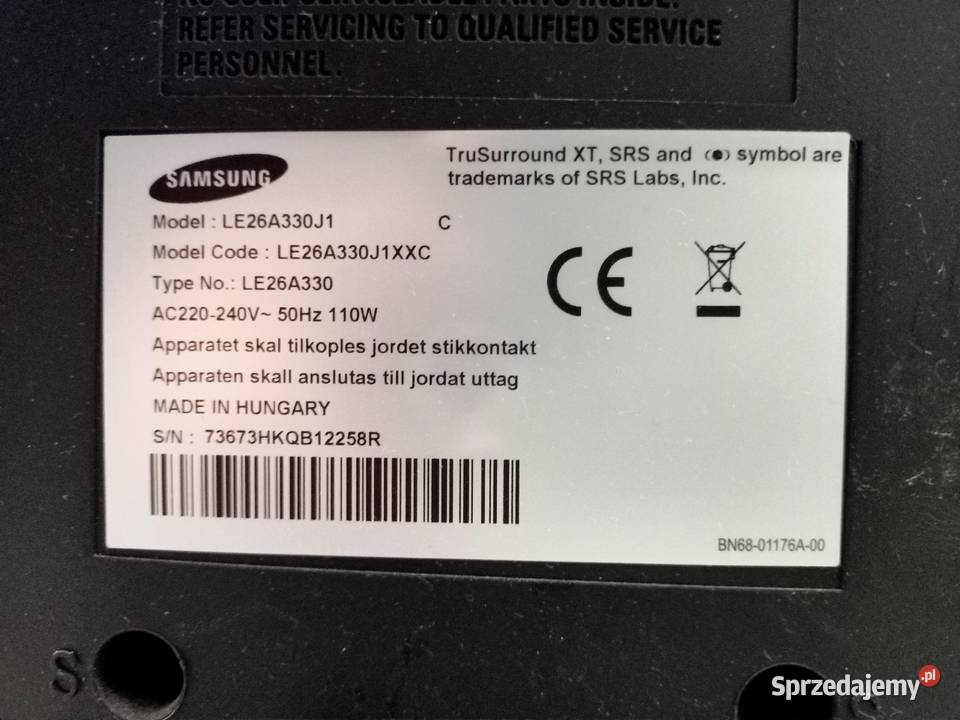 TV Samsung 26 z pilotem Samsung Wola Zarczycka