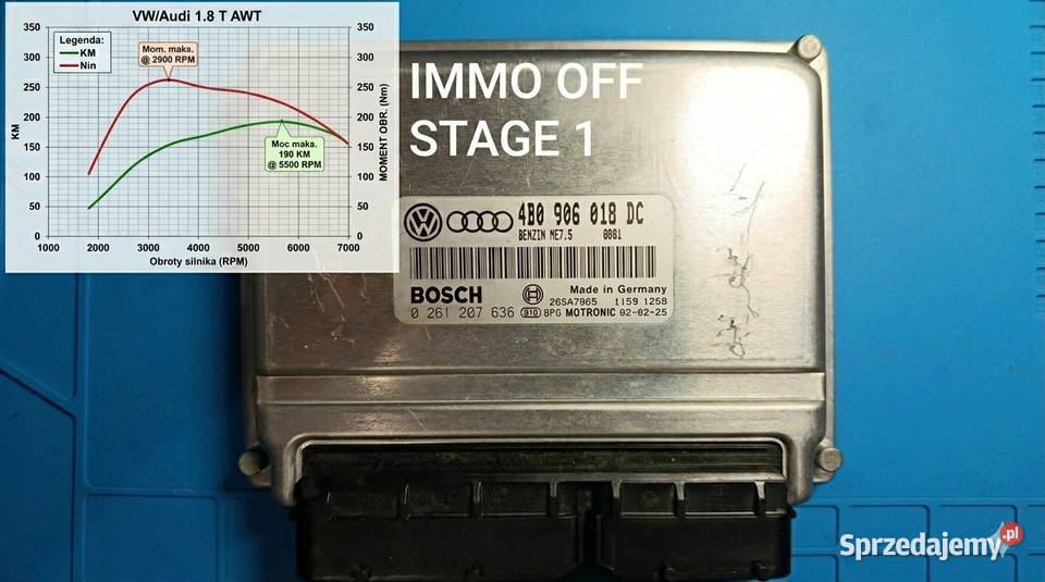 Sterownik komputer 19 TDI chip chiptuning mapa Bytów sprzedam