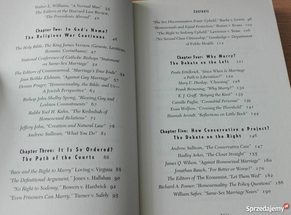 Samesex marriage pro and con a reader Sullivan pomorskie Gdańsk