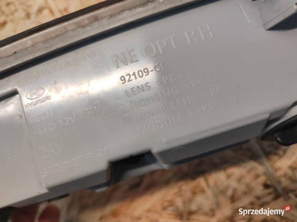 Hyundai Ioniq V 5 21 Lampa LED DRL Prawy Przód Światła do jazdy dziennej DRL wielkopolskie Pleszew sprzedam