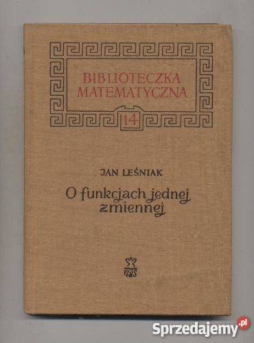 O funkcjach jednej zmiennej Szczecin