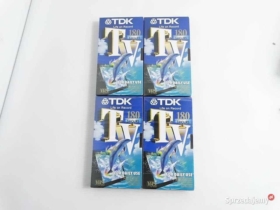 Nowe zafoliowane kasety VHS TDK Life on Record Pozostałe Biłgoraj sprzedam