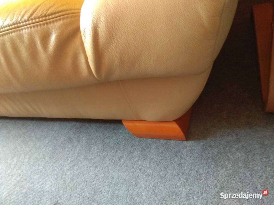 Komplet wypoczynkowy z naturalnej skóry Pozostałe Sosnowiec