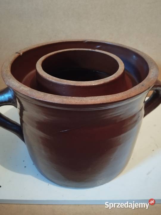 Kamionka gliniana z dwoma uchwytami Beczki i kamionki Przybory kuchenne Bogatynia