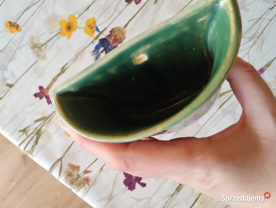 PRL wazon zawieszka ceramika Białystok Kutno