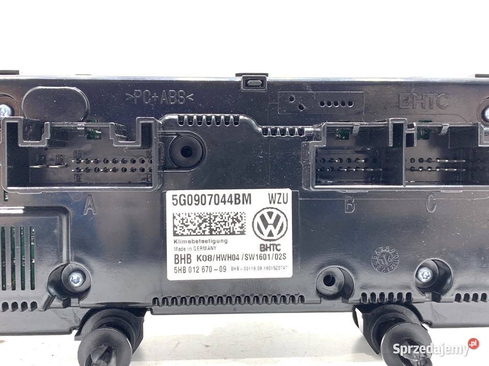 PANEL STEROWANIA NAWIEWU VW GOLF VII 5G0907044BM