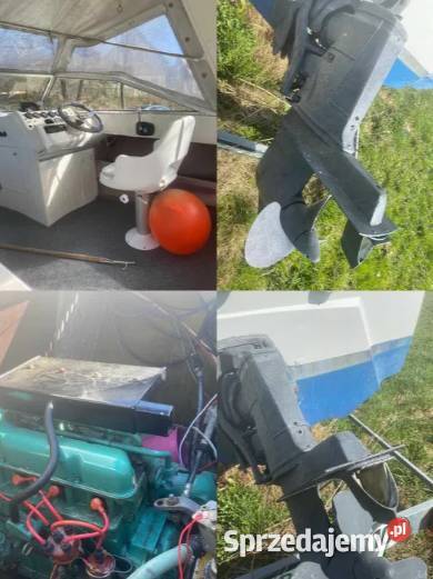 Łódź ŁÓDKA STATEK motorowa wędkarska przyczepa zachodniopomorskie sprzedam