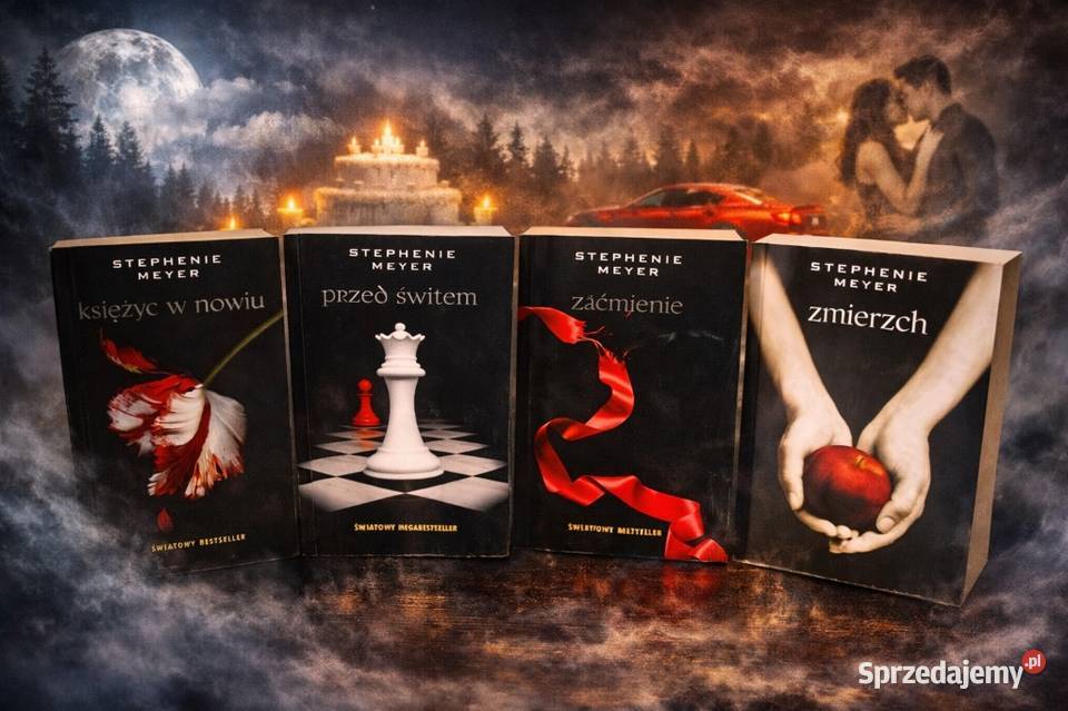 Saga Zmierzch komplet 4 książek Kultura i Rozrywka dolnośląskie sprzedam