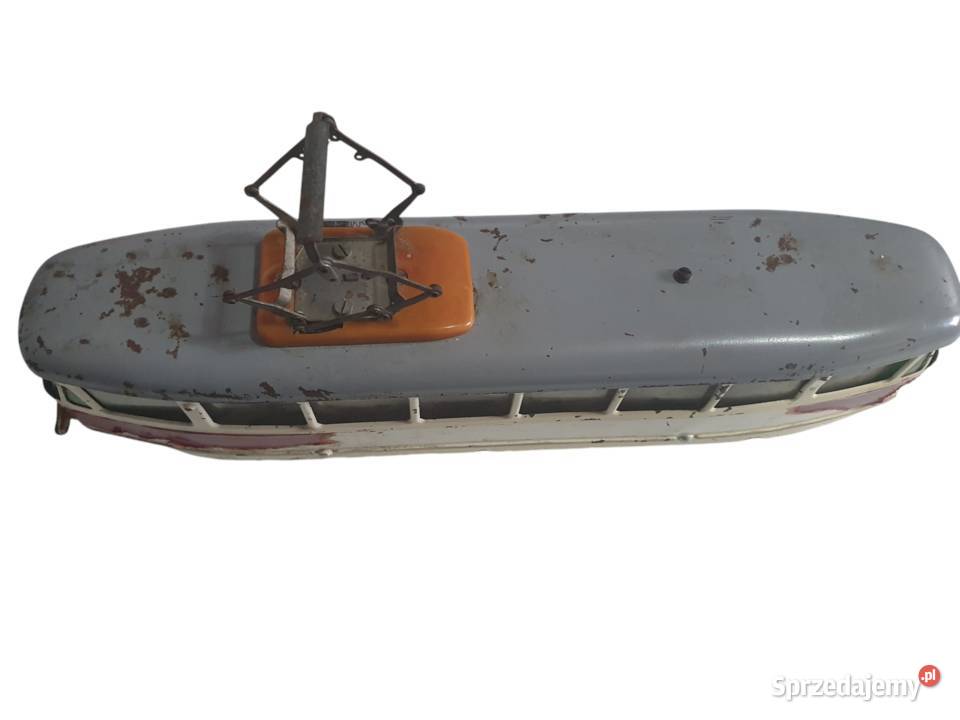 Stara zabawka metalowy tramwaj Chemoplast Brno Cieszyn