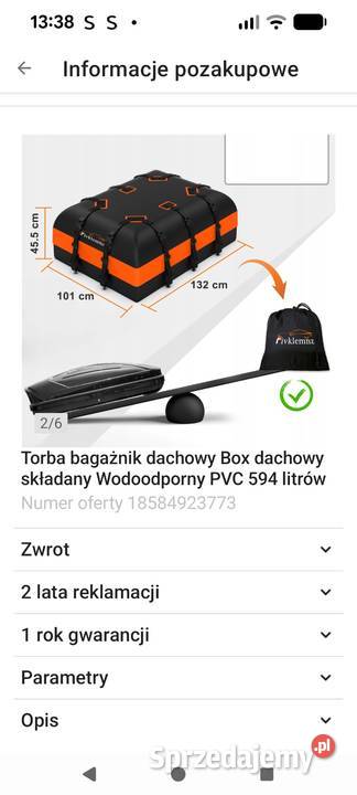 Wodoodporny box dachowy Fivklemnz