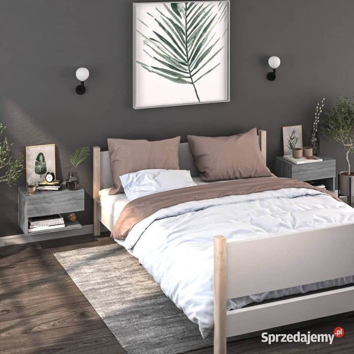 Wisząca szafka nocna szary dąb sonoma WM816948 mazowieckie Warszawa sprzedam