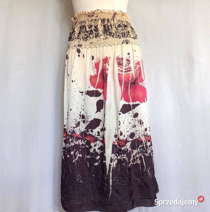 Sukienka letnia Spódnica 2w1 r 4042 kolor NOWA Kwiatki Moda i Styl Białystok