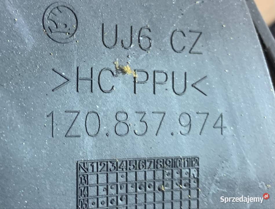 1Z0837974 osłona lusterka Skoda octavia 2 II vw zachodniopomorskie Szczecin