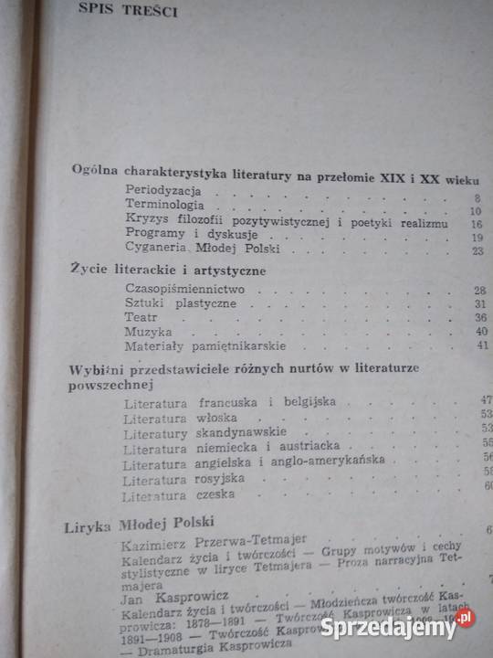 Młoda Polska polonistyka matura książki szkolne mazowieckie Warszawa