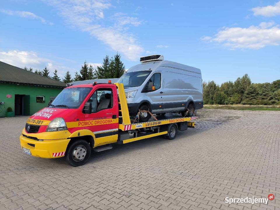Pomoc drogowa Autolaweta Laweta Transport Maszyn Łódź