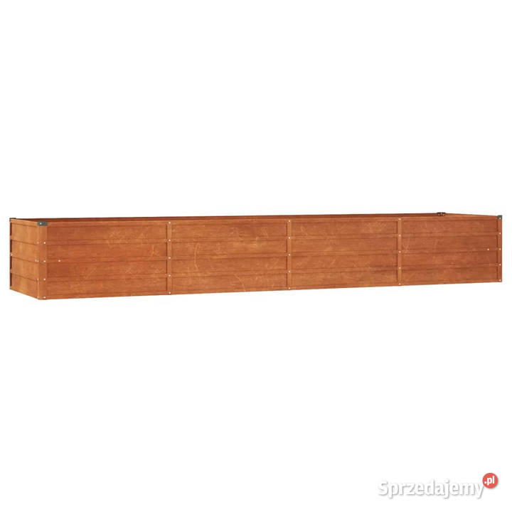 Podwyższona donica rdzawa 320x80x45 stal Warszawa