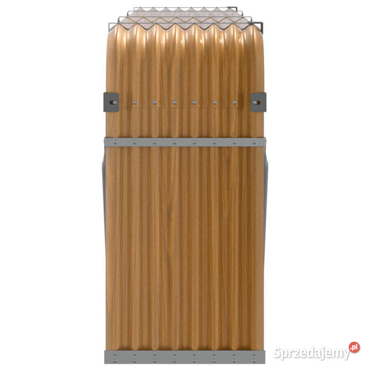 Stojak na drewno jasny brąz 234x45x100 stal Pozostałe sprzedam