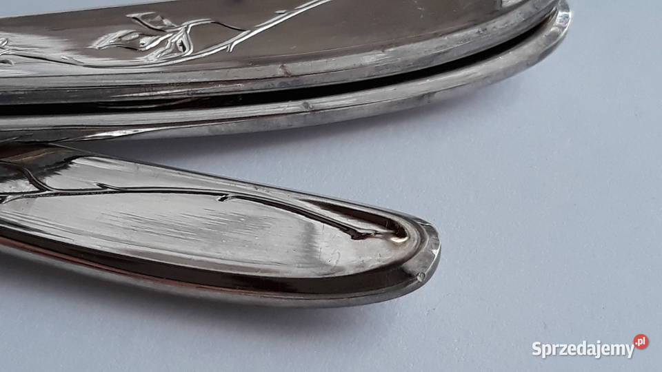 Posrebrzany widelec serwingowy do wędlin mięs śląskie sprzedam