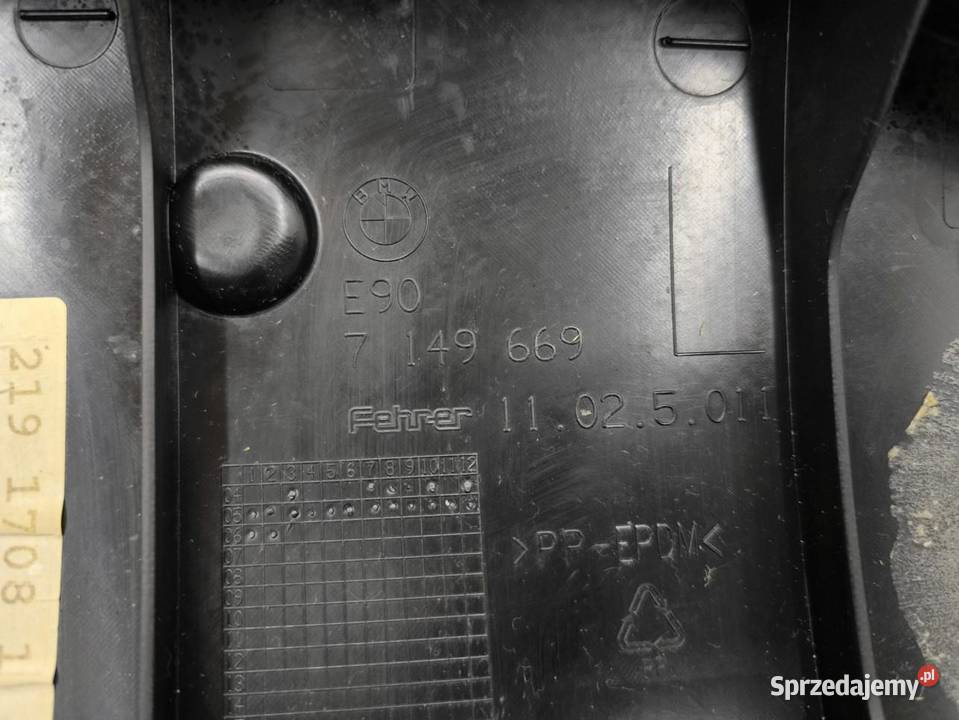 BOCZEK KANAPY LEWY TYŁ BMW E90 7149669 sprzedam
