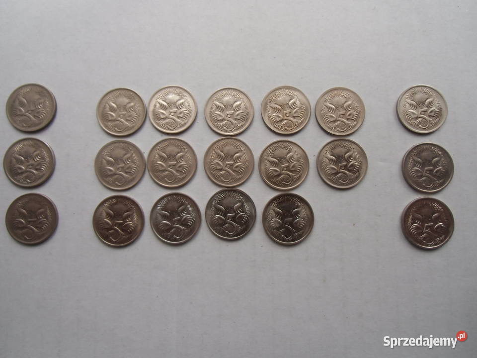 Monety Australii sprzed 1990 roku139 sztuk Grudziądz
