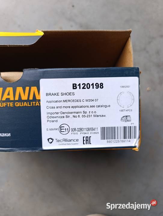 Szczęki hamulcowe Mercedes w204 kujawsko-pomorskie